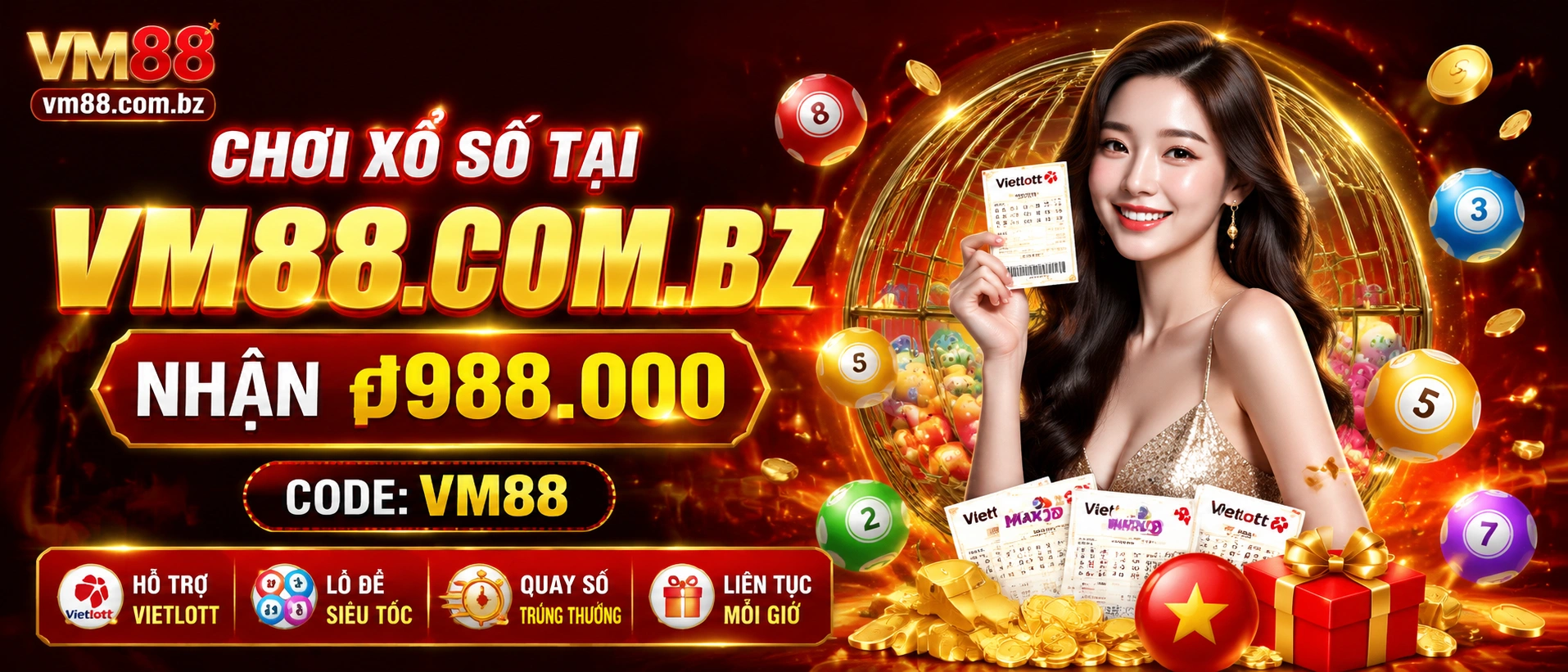 Trang thông tin xổ số VM88 cho khu vực XSMB XSMN XSMT